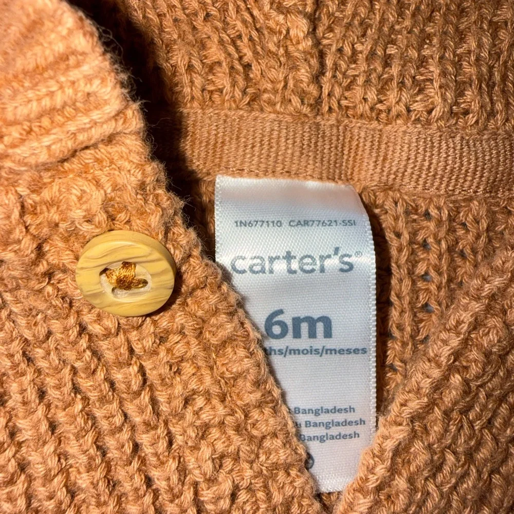 Carter's‎ Tan Knit Hooded Jacket